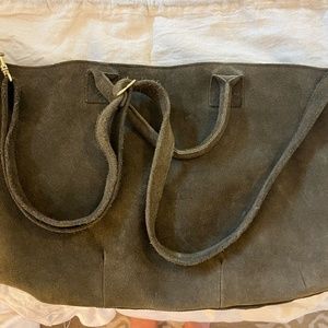 Parker and Clay olive green suede bag, brand new